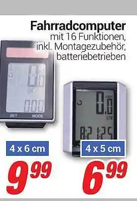 CENTERSHOP Fahrradcomputer Angebot