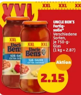 PENNY Uncle Ben's Fertigsoße 750 g Angebot
