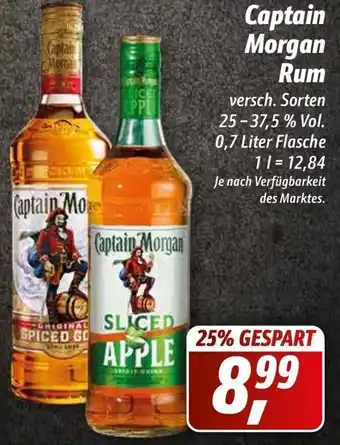 Simmel Captain Morgan Rum 0,7L Flasche Angebot