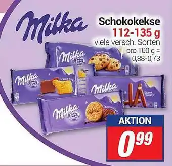 CENTERSHOP Milka Schokokekse 112-135g Angebot