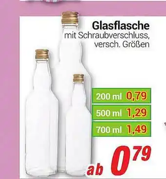 CENTERSHOP Glasflasche Angebot