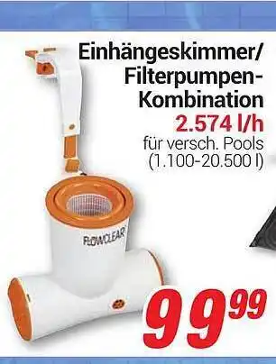 CENTERSHOP Flowclear Einhängeskimmer Oder Filterpumpen-kombination Angebot