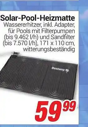 CENTERSHOP Bestway Solar Pool Heizmatte Angebot