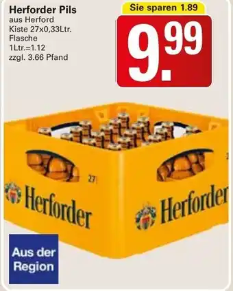 WEZ Herforder Pils 27x0,33L Flasche Angebot