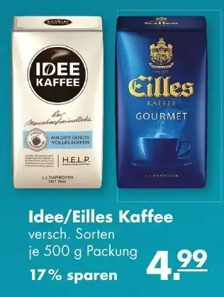 Handelshof Idee/Eilles Kaffee 500g Packung Angebot