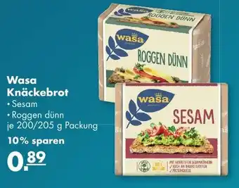 Handelshof Wasa Knäckebrot 200-205g Packung Angebot