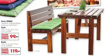 Handelshof Serie Tessin Tisch/Bank Angebot