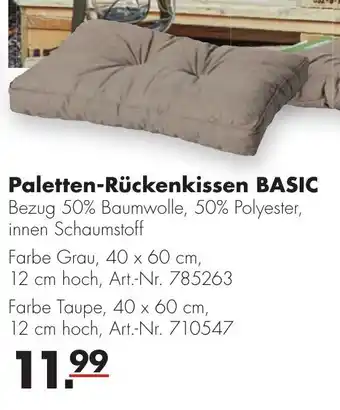 Handelshof Paletten Rückenkissen Angebot