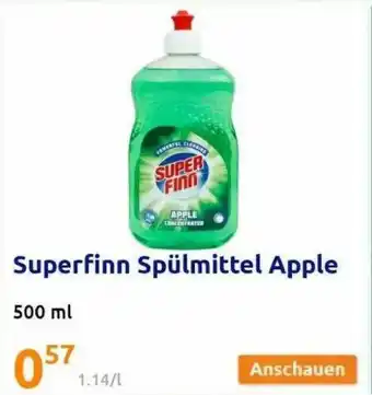 Action Superfinn Spülmittel Apple Angebot