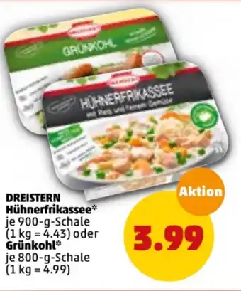 PENNY Dreistern Hühnerfrikassee oder Grünkohl 800 g Angebot