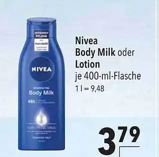 CITTI Markt Nivea Body Milk Oder Lotion Angebot