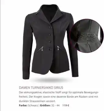 Equiva Damen Turniersakko Sirius Angebot