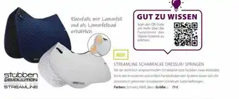 Equiva Streamline Schabracke Dressur Springen Stübben & Evolution Streamline Angebot