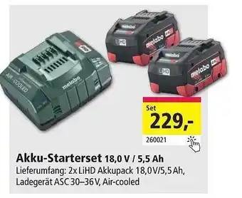 Holz Possling Akku-starterset 18.0v 5.5 Ah Angebot