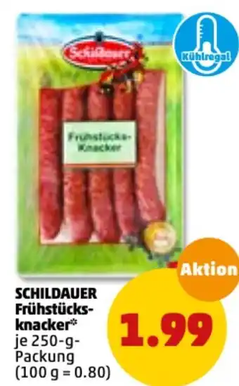 PENNY Schildauer Frühstücksknacker 250 g Angebot