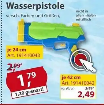 Sonderpreis Baumarkt Wasserpistole Angebot