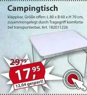 Sonderpreis Baumarkt Campingtisch Angebot