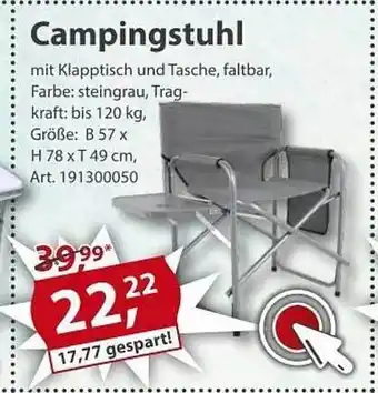 Sonderpreis Baumarkt Campingstuhl Angebot