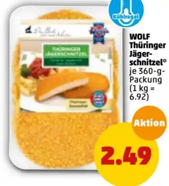 PENNY Wolf Thüringer Jägerschnitzel 360 g Angebot