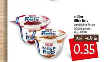 Kupsch Müller Milch Reis 180/200g Becher Angebot