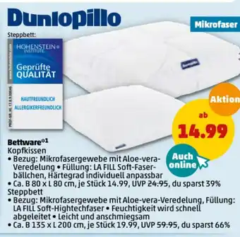 PENNY Dunlopillo Bettware Angebot