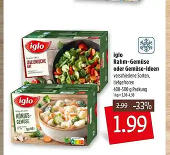 Kupsch Iglo Rahm Gemüse Oder Gemüse Ideen 400-500g Angebot