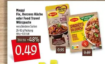 Kupsch Maggi Fix, Herzens Küche Oder Food Travel Würzpaste Angebot