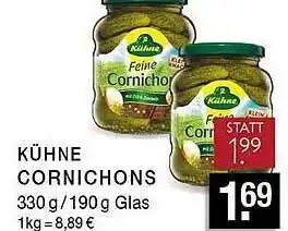 Edeka Zurheide Kühne Cornichons 330/190g Angebot