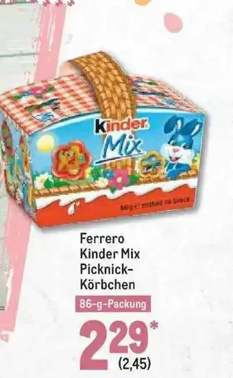 METRO Ferrero Kinder Mix Picknick Körbchen Angebot