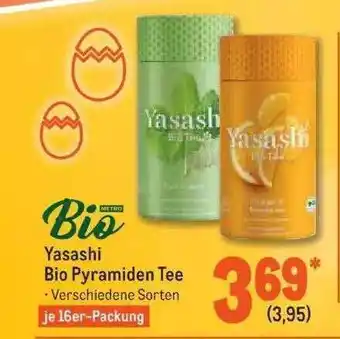 METRO Yasashi Bio Pyramiden Tee Angebot