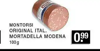 Edeka Zurheide Montorsi Original Ital. Mortadella Modena 100g Angebot