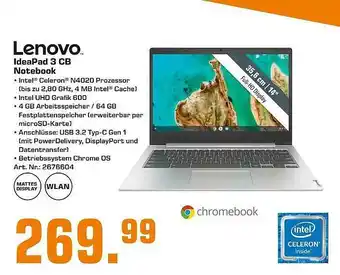 Saturn Lenovo Ideapad 3 Cb Notebook Angebot