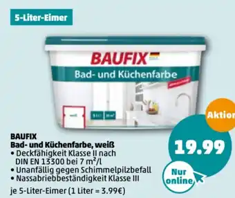 PENNY Baufix Bad und Küchenfarbe, weiß Angebot