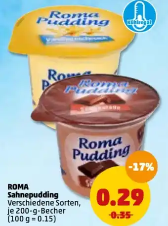 PENNY Roma Sahnepudding Angebot