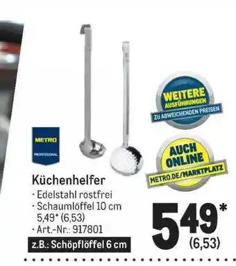 METRO Küchenhelfer Angebot