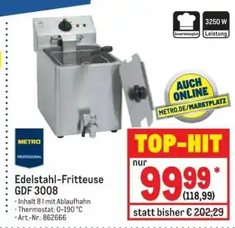 METRO Edelstahl-fritteuse Gdf 3008 Angebot