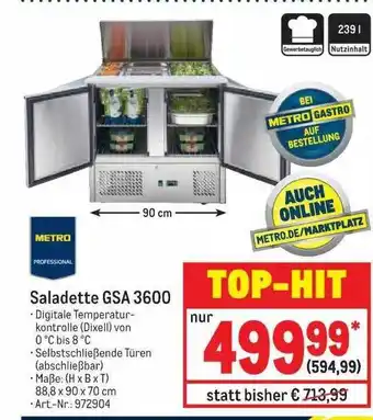 METRO Saladette Gsa 3600 Angebot