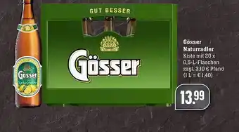 Scheck-in-Center Gösser Naturradler 20x0,5L Angebot