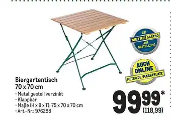 METRO Biergartentisch Angebot