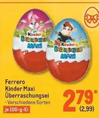 METRO Ferrero Kinder Maxi überraschungsei Angebot