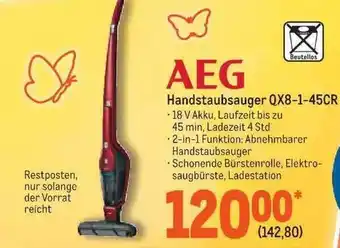 METRO Aeg Handstaubsauger Qx8-1-45cr Angebot