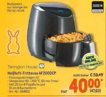 METRO Tarrington House Heißluft-fritteuse Af2000cp Angebot