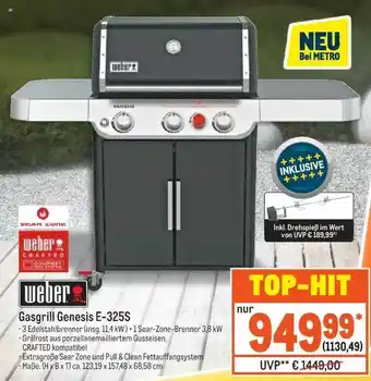 METRO Weber Gasgrill Genesis E-325s Angebot