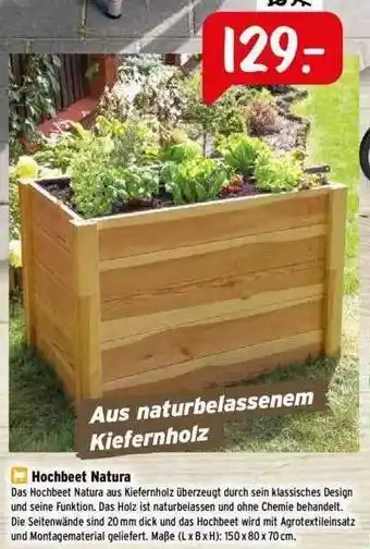Raiffeisen Markt Hochbeet Natura Angebot