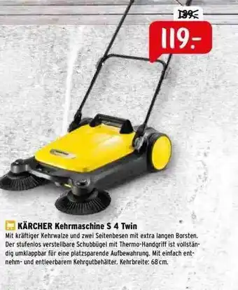 Raiffeisen Markt Kärcher Kehrmaschine S 4 Twin Angebot