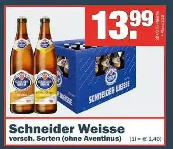 Sobi Getränkemarkt Schneider Weisse Angebot