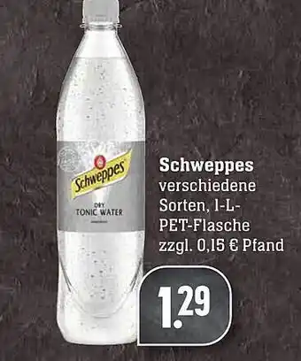 Scheck-in-Center Schweppes 1L Angebot