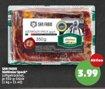 PENNY San Fabio Südtiroler Speck 350 g Angebot