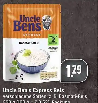 Scheck-in-Center Uncle Ben's Express Reis 250g Angebot