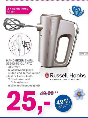 KODi Russell Hobbs Handmixer Swirl 25892-56 Quartz Angebot